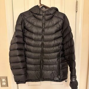 L.L. Bean Black Quilted Jacket. 850 Down Jacket.